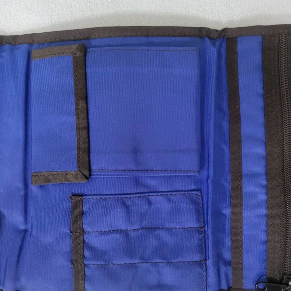 LL BEAN Organizer Travel Toiletry Bag Black 9x7 when Closed - Picture 4 of 12